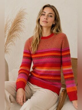 NWT 100% Baby Alpaca Sweater Awana Alpaca Peruvian Luxury Knit S